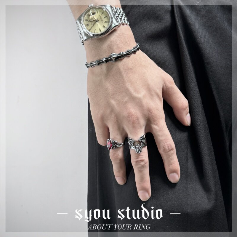 Syou Bat Titanium Steel Ring
