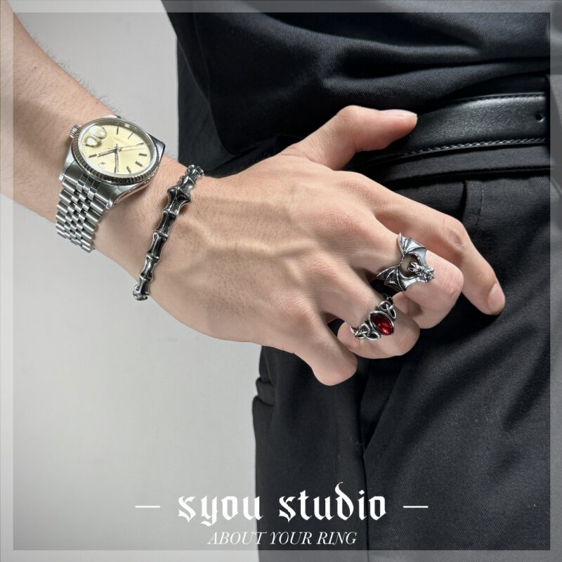 Syou Bat Titanium Steel Ring