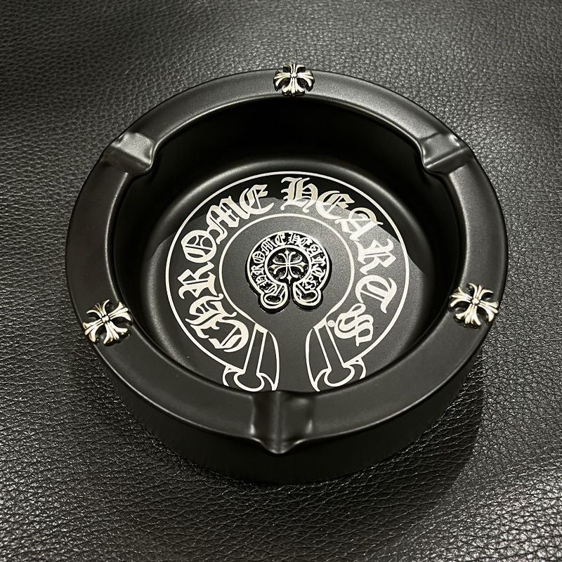Chrome Hearts Style Retro Cross Stainless Steel Personalized Ashtray