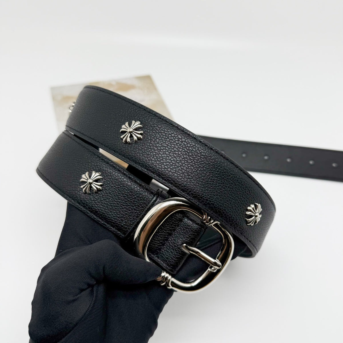 Chrome Hearts Pin Buckle Rivet Belt