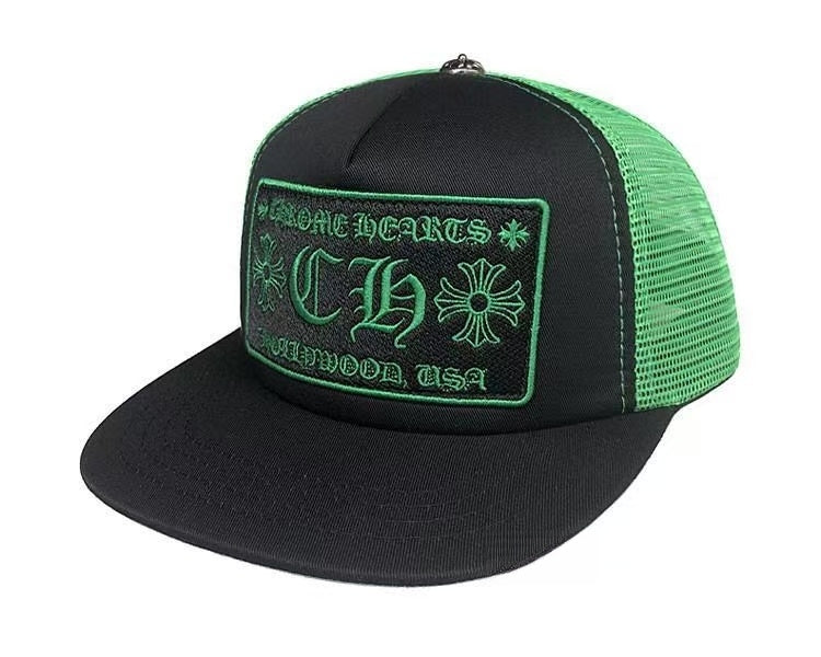 Chrome Hearts CH HollyWood trucker hat 002