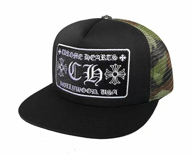 Chrome Hearts CH HollyWood trucker hat 002