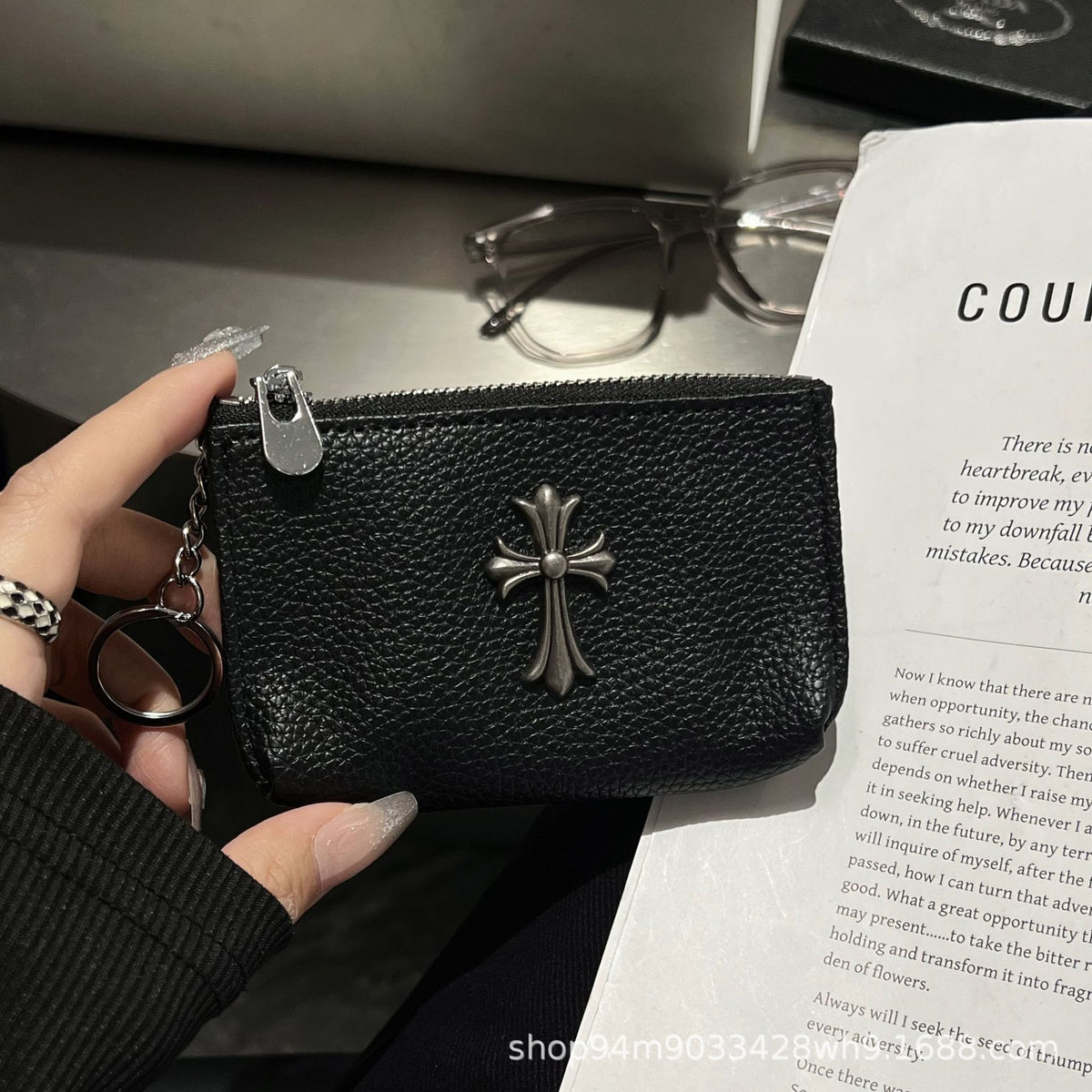 Chrome Hearts Luxury Leather Coin Purse Pendant