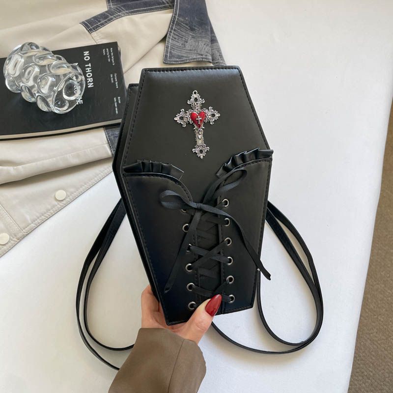 Chrome Hearts Dark Gothic Style Hell Cross Backpack