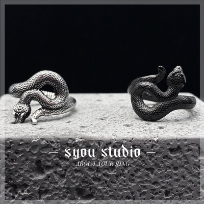 Syou Serpentine titanium steel ring