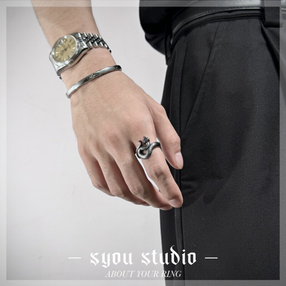 Syou Serpentine titanium steel ring