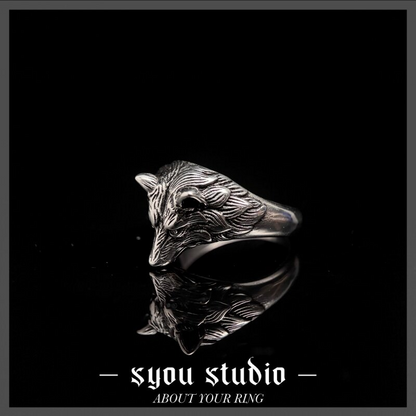 Syou Arctic Wolf Titanium Steel Ring