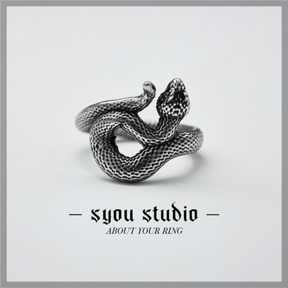 Syou Serpentine titanium steel ring