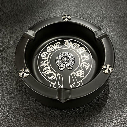 Chrome Hearts Style Retro Cross Stainless Steel Personalized Ashtray