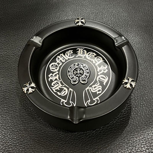 Chrome Hearts Style Retro Cross Stainless Steel Personalized Ashtray