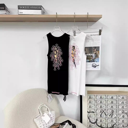 Chrome Hearts Deadly Doll Rib Tank Top