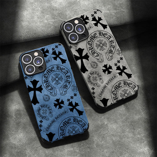 Chrome Heart  Leather iPhone Case