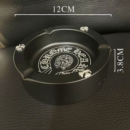 Chrome Hearts Style Retro Cross Stainless Steel Personalized Ashtray