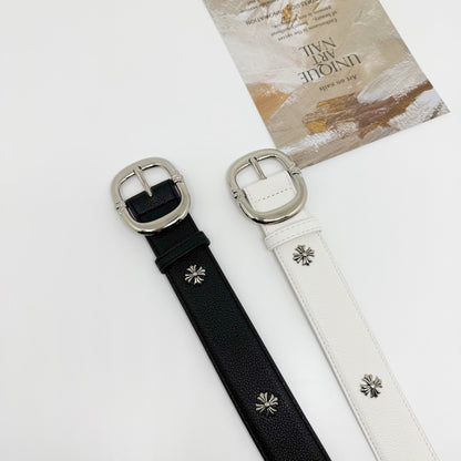 Chrome Hearts Pin Buckle Rivet Belt