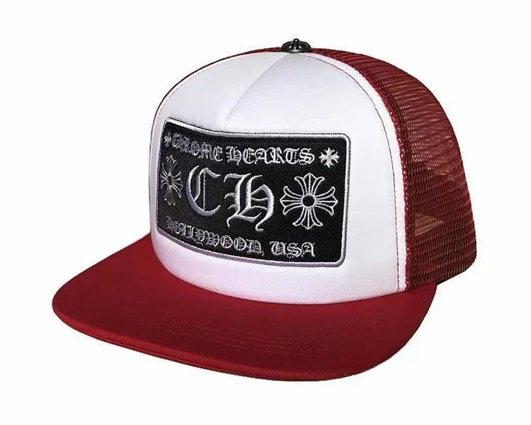 Chrome Hearts CH HollyWood trucker hat 002