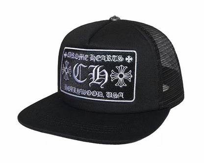 Chrome Hearts CH HollyWood trucker hat 002