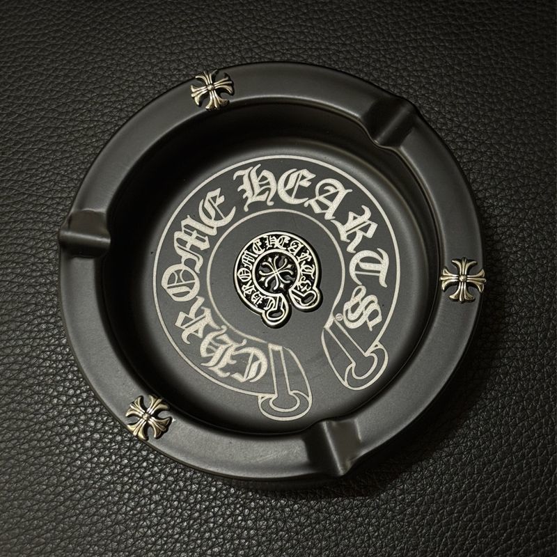 Chrome Hearts Style Retro Cross Stainless Steel Personalized Ashtray