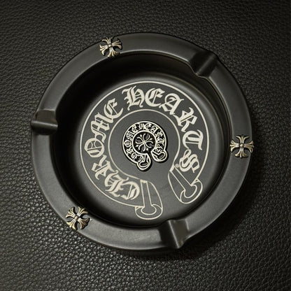 Chrome Hearts Style Retro Cross Stainless Steel Personalized Ashtray