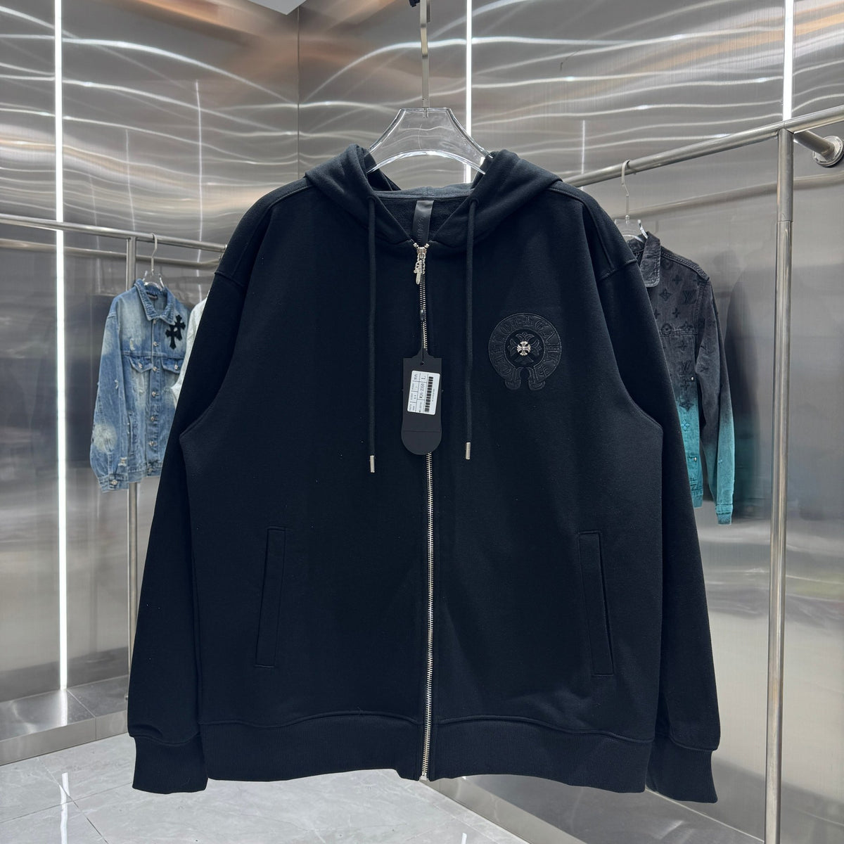 [Top Version]Chrome Hearts Style Embroidered Camouflage Hoodie