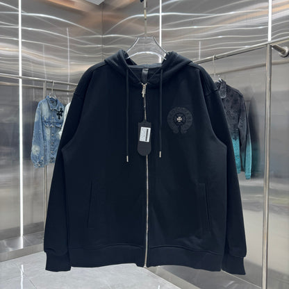 [Top Version]Chrome Hearts Style Embroidered Camouflage Hoodie