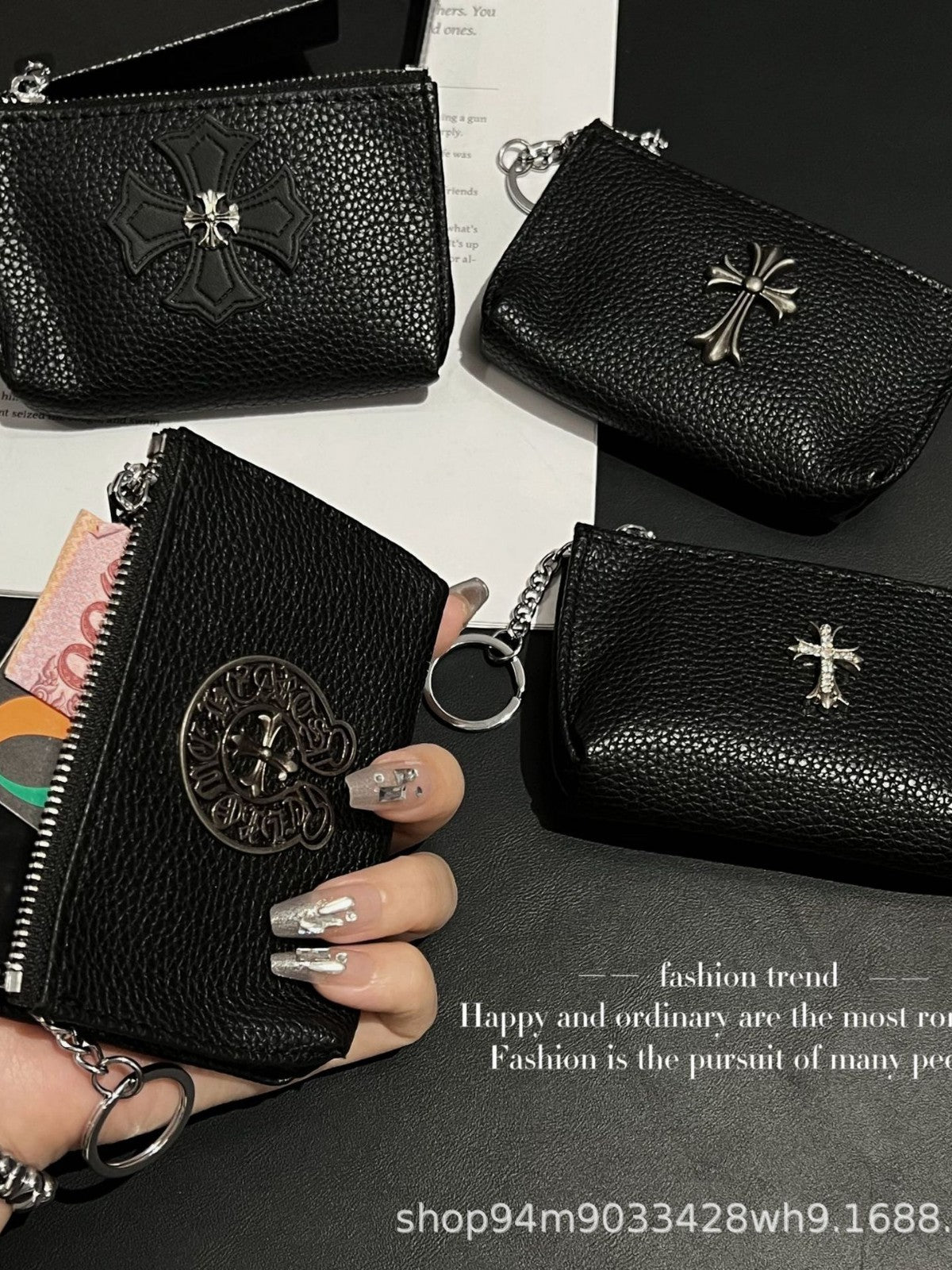 Chrome Hearts Luxury Leather Coin Purse Pendant
