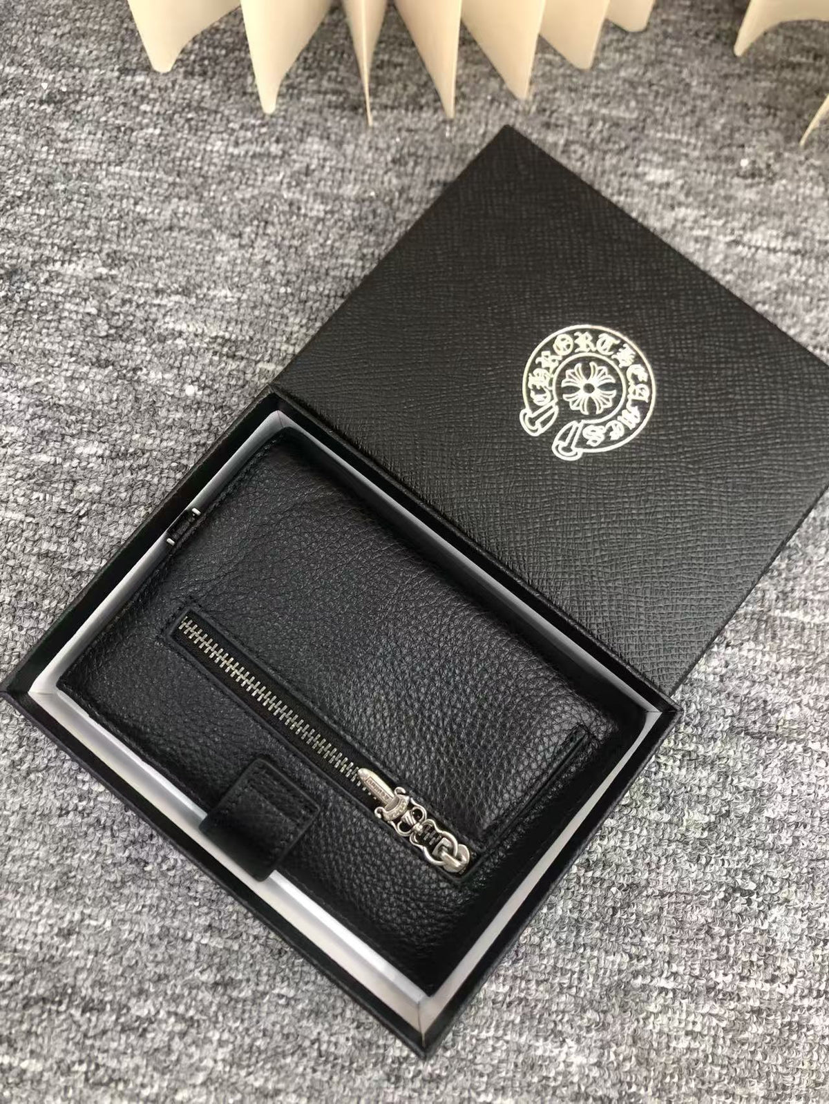 Chrome Hearts Style Passport Holder