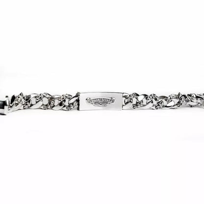 Chrome Hearts Dagger ID Fancy Link Clip Bracelet