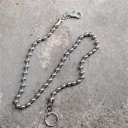 Chrome Hearts Men's simple beaded trousers and chains