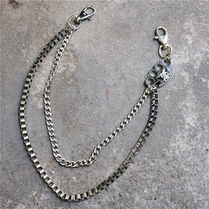 Chrome Hearts Simple retro men's thin hip-hop disco metal trouser chain