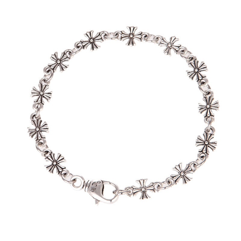 Chrome Hearts Silver Tiny E Bracelet 001