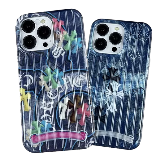 Chrome Hearts Trendy Graphic iPhone Case