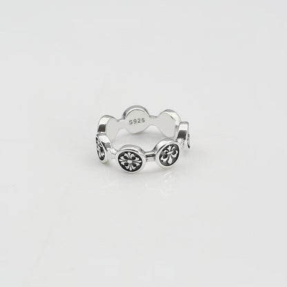 Chrome Hearts cross print open ring