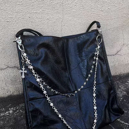 Chrome Hearts cross waist chain bag chain double chain pendant