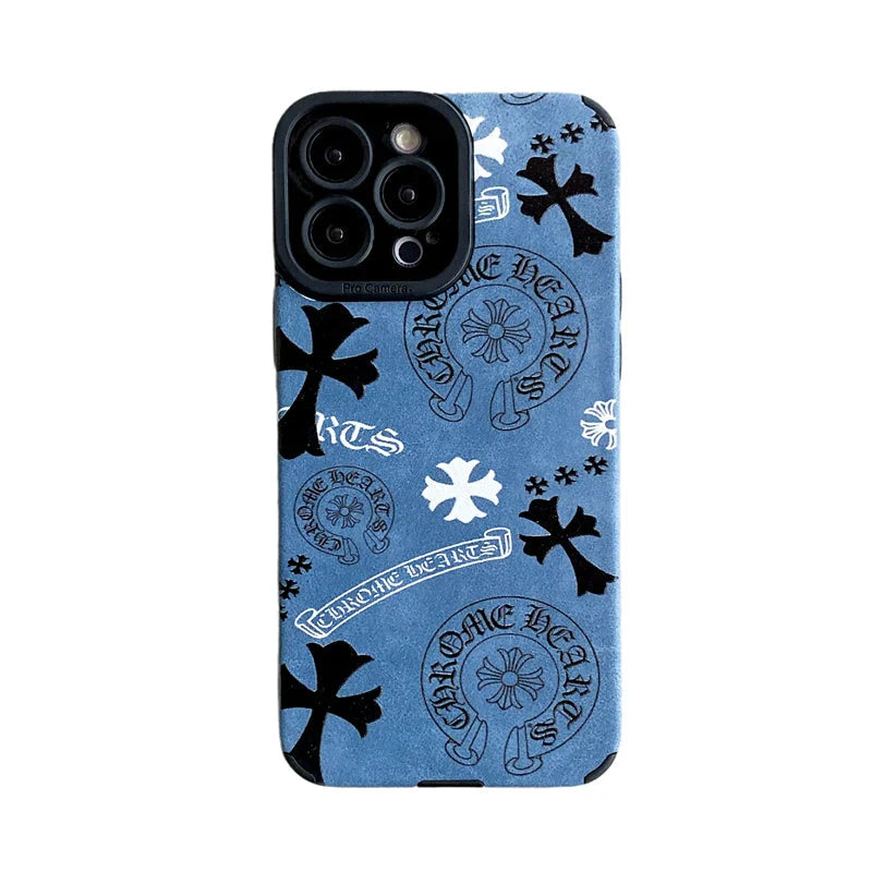 Chrome Hearts Leather iPhone Case