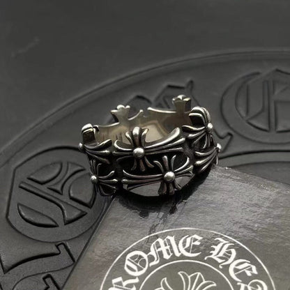 chrome hearts 925 silver retro ring
