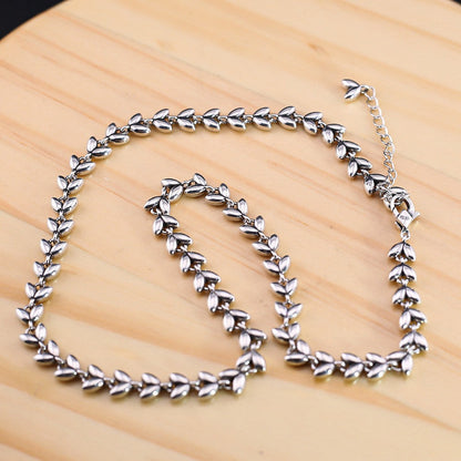 Chrome Hearts Simple wheat ear heart necklace