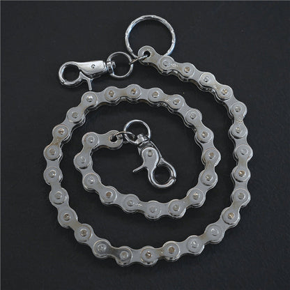 Chrome Hearts Silver Metal Bicycle Chain Pants Chain