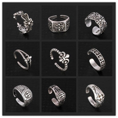 Chrome Hearts Sliver cross original couple ring