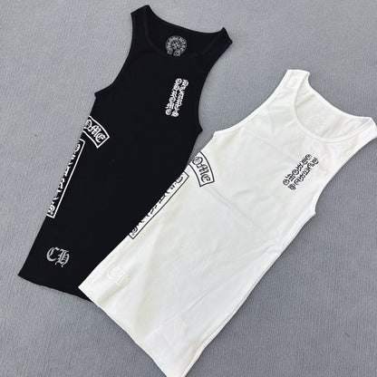 Chrome Hearts T-shaped layered printed vest skirt Tank Tops1