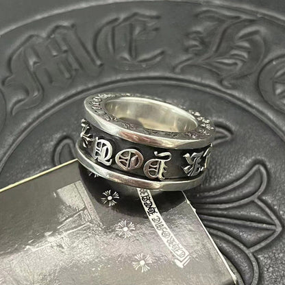 chrome hearts 925 silver retro ring
