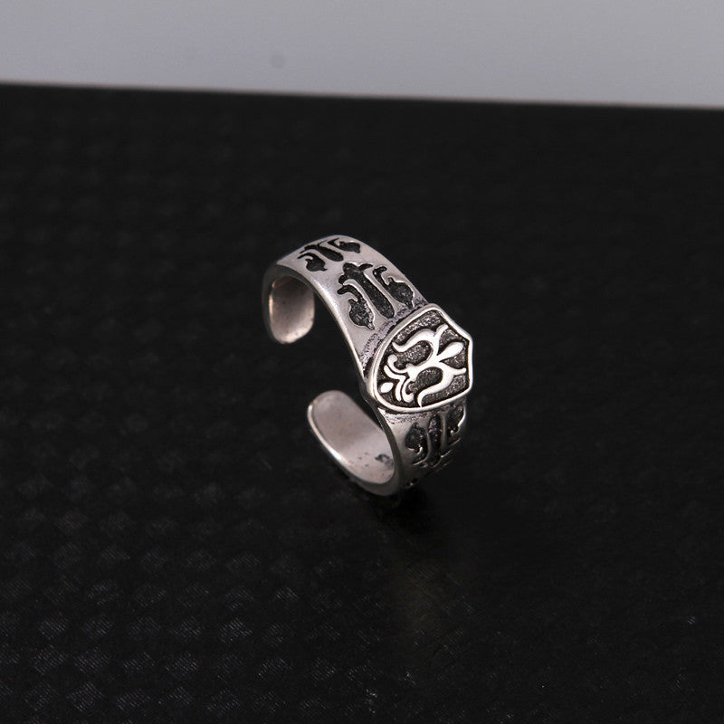Chrome Hearts Sliver cross original couple ring