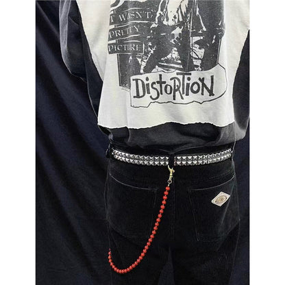 Chrome Hearts pure copper red agate trouser chain
