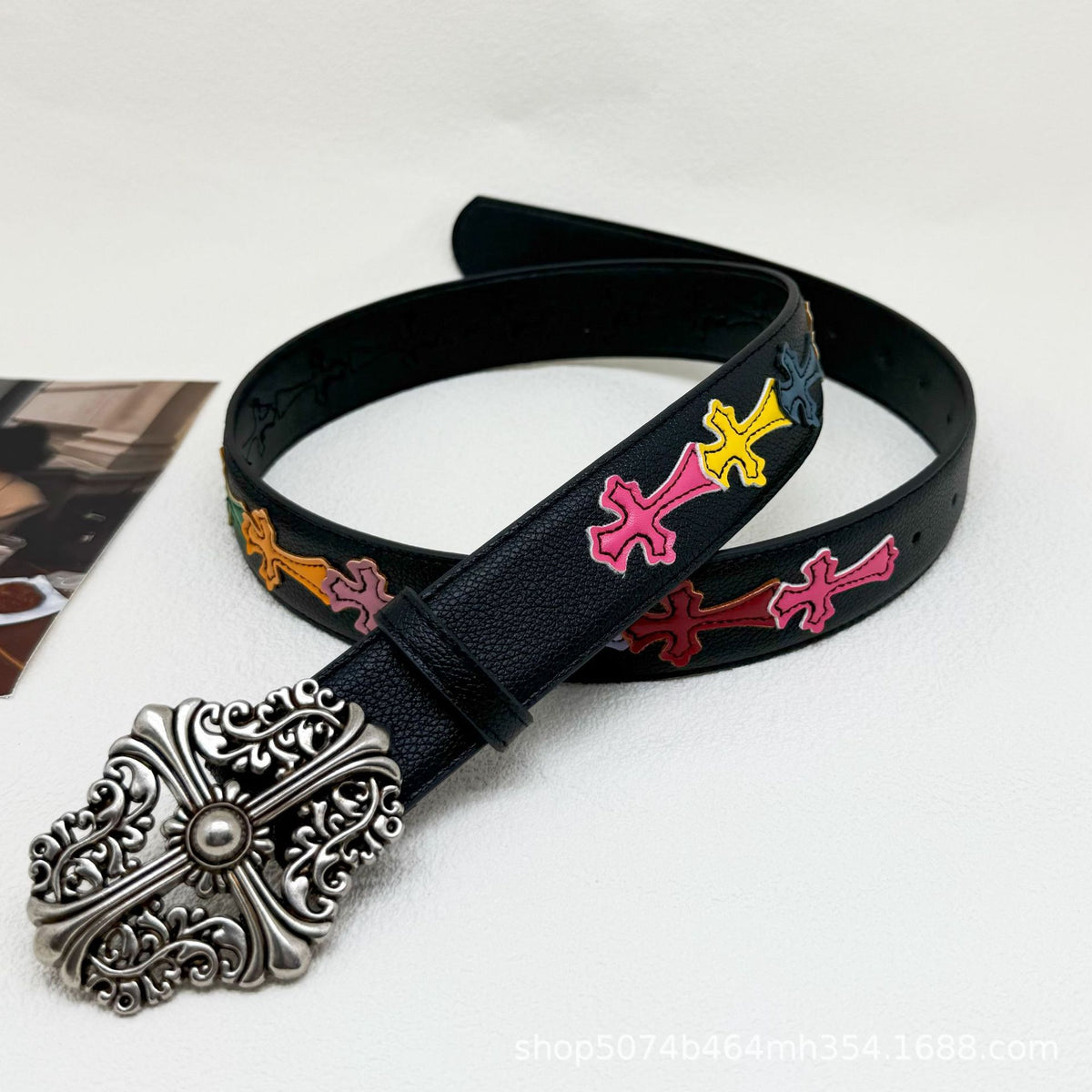 Chrome Hearts Color Crow Belt Classic Belt