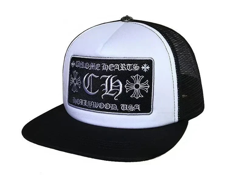 Chrome Hearts CH HollyWood trucker hat 002