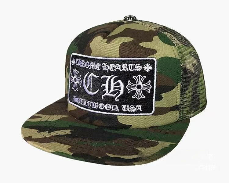 Chrome Hearts CH HollyWood trucker hat 002