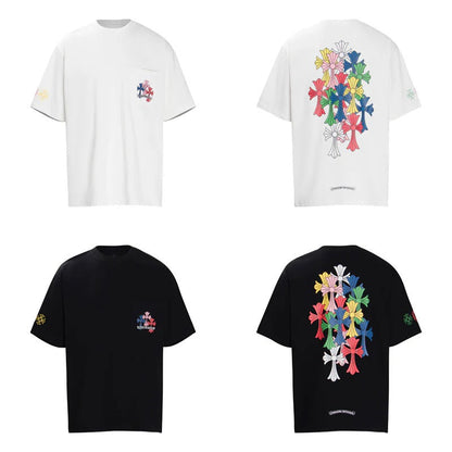 Chrome Hearts New Multi Color Cross Cemetery T-shirts 6016