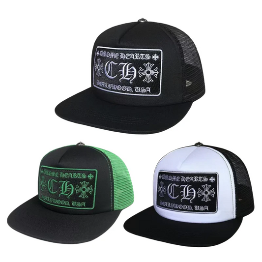 Chrome Hearts CH HollyWood trucker hat 002