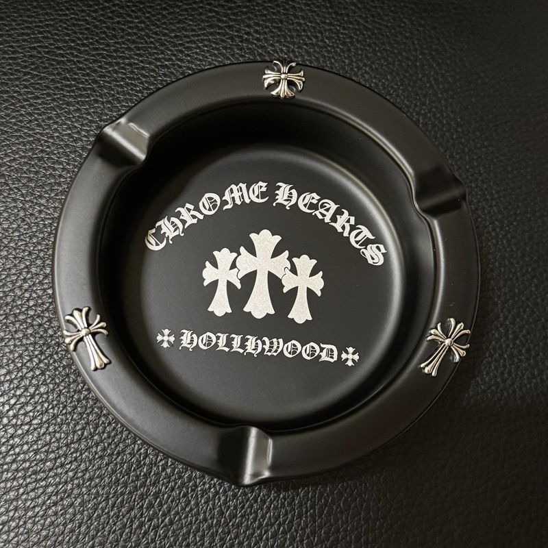 Chrome Hearts Style Retro Cross Stainless Steel Personalized Ashtray