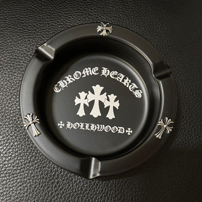 Chrome Hearts Style Retro Cross Stainless Steel Personalized Ashtray