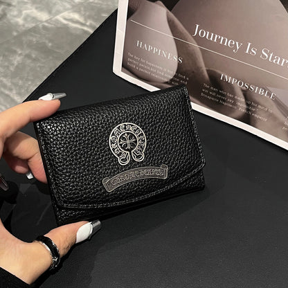 Chrome Heart Trendy Retro Cross Card Holder